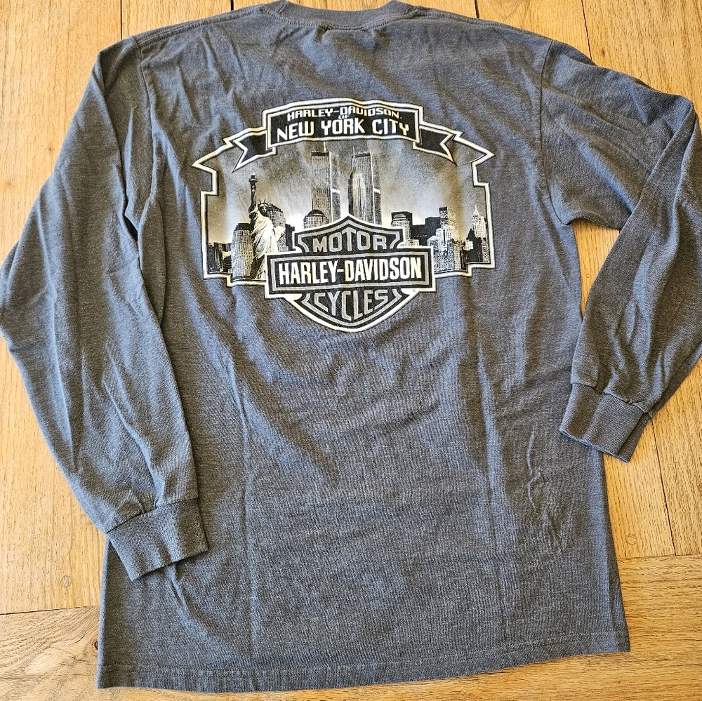 Harley-Davidson Gray Long Sleeve Shirt